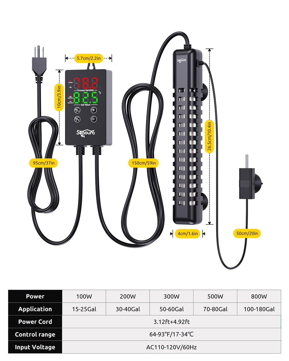 SEAOURA sensor-temperatura-externo permite medir la temperatura en varias zonas.