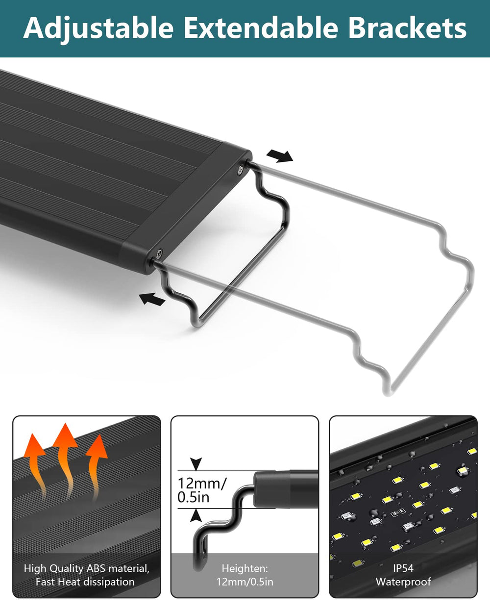 SEAOURA soporte metálico extensible para tanques de varios tamaños.