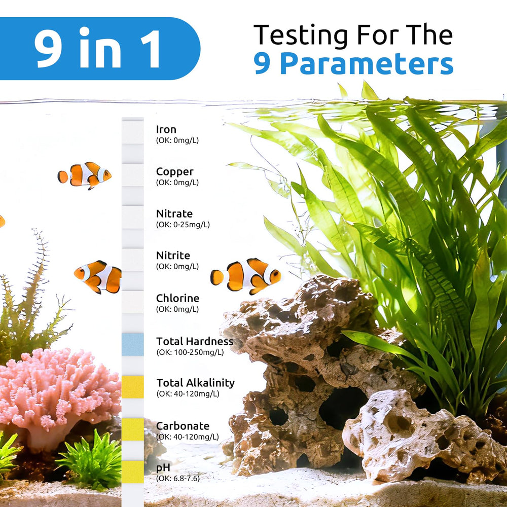 Tiras SEAOURA de 135 piezas para monitorear la calidad del agua