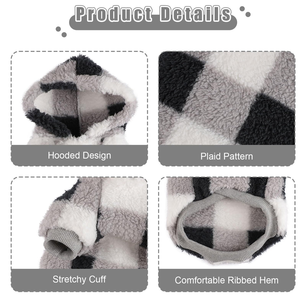 Diseño con capucha Sebaoyu para perro pequeño, estilo y confort.
