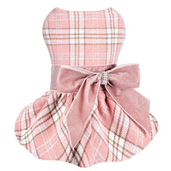 Vestido Sebaoyu invierno cuadros para perro, calor y estilo en paseos.