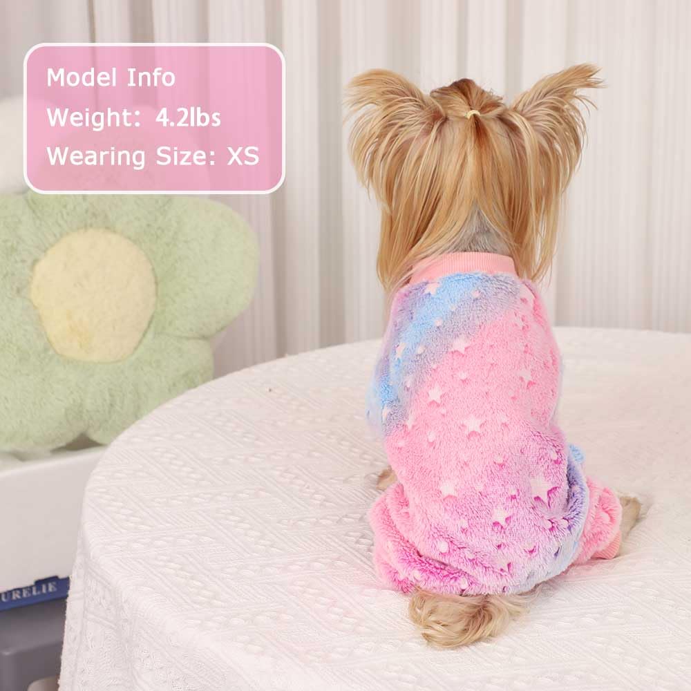 Pijama Sebaoyu para Chihuahua y Yorkie, diseño cuadros beige, ideal para fiestas.