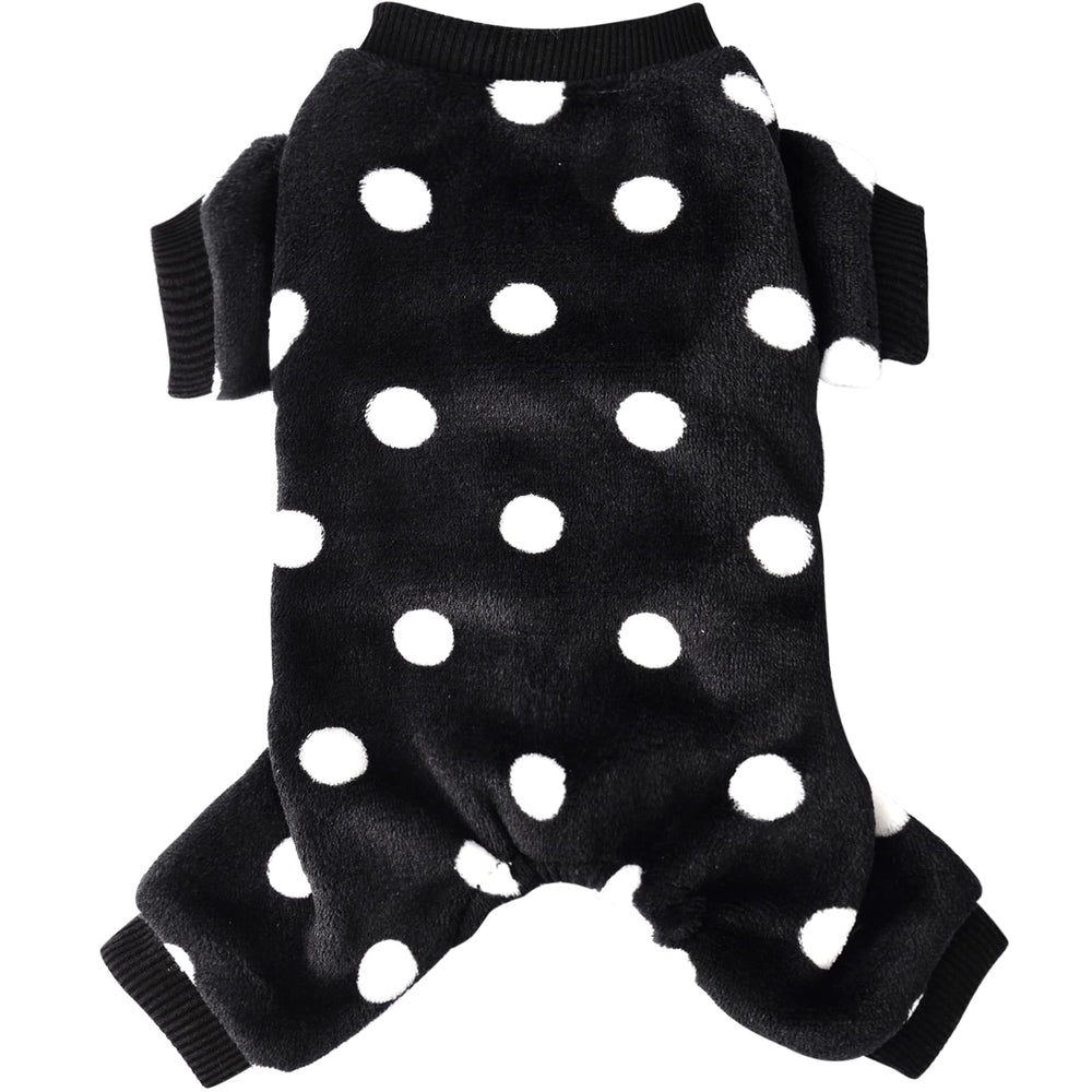 Pijama Sebaoyu para perros pequeños con cuadros beige-negro, ideal para Navidad.