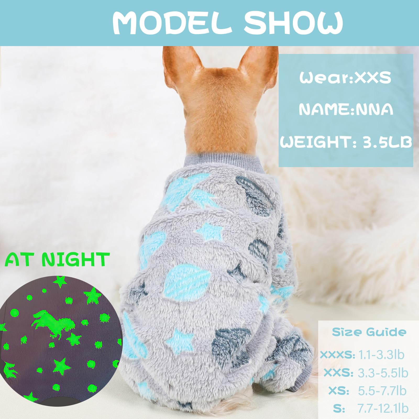 Diseño para fiestas y Navidad, pijama Sebaoyu para perros pequeños
