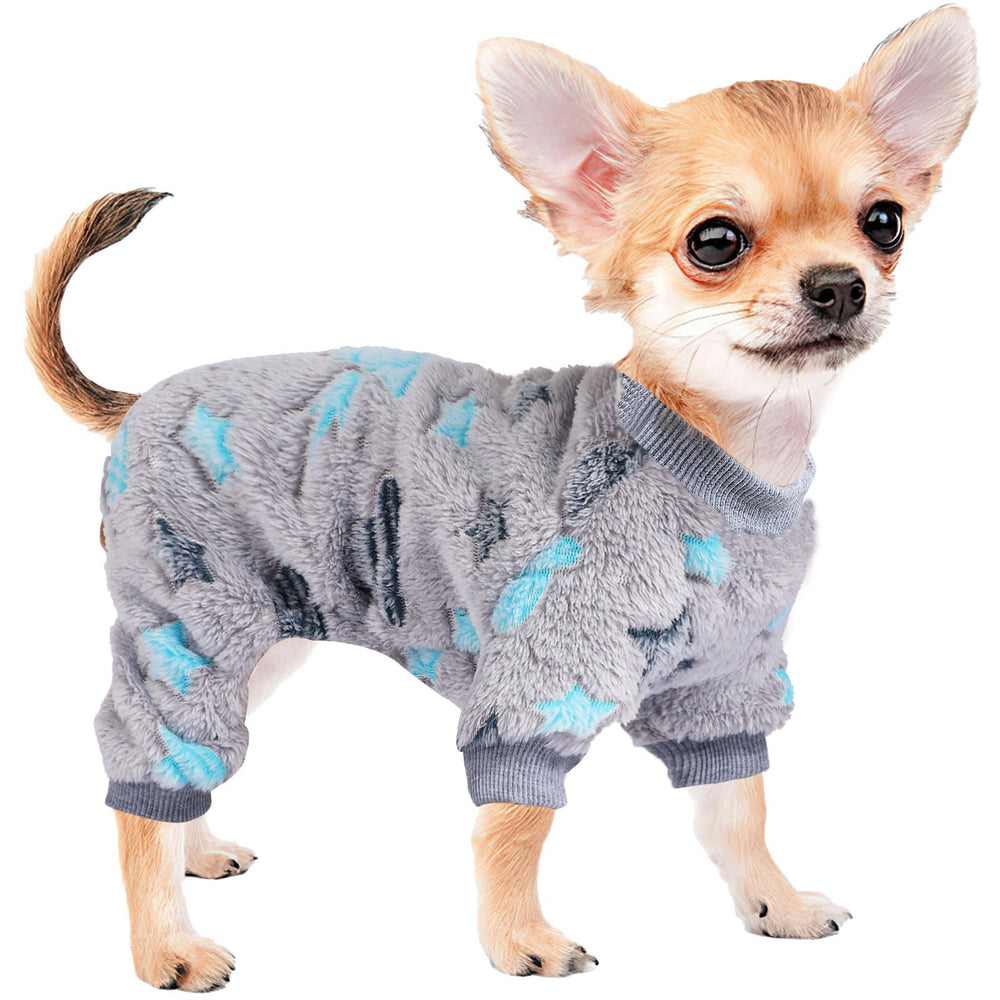 Pijama Sebaoyu para perro pequeño con unicornio que brilla en oscuridad, ideal para salidas nocturnas