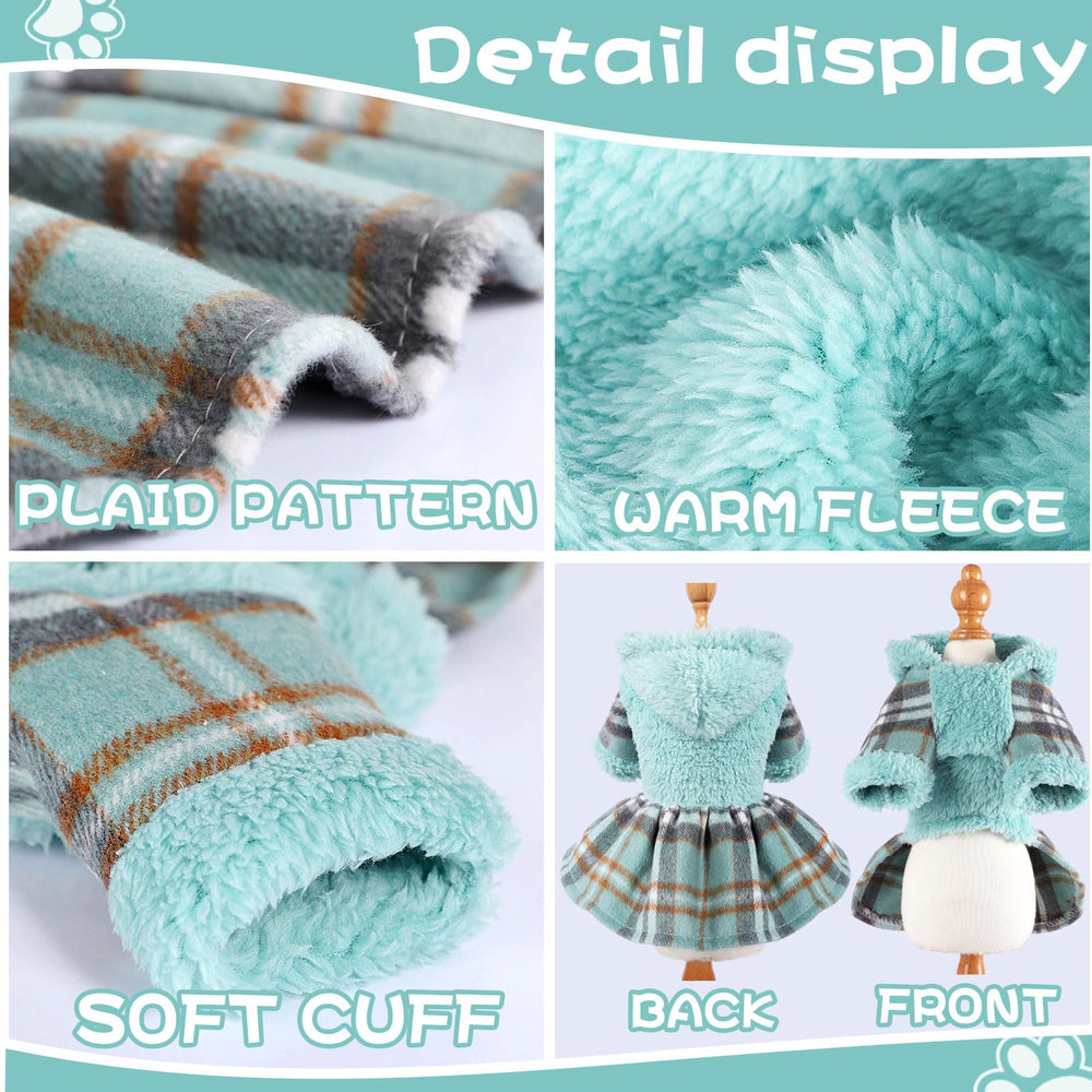Ropa de invierno Sebaoyu para perros pequeños, perfecto para fotos y fiestas