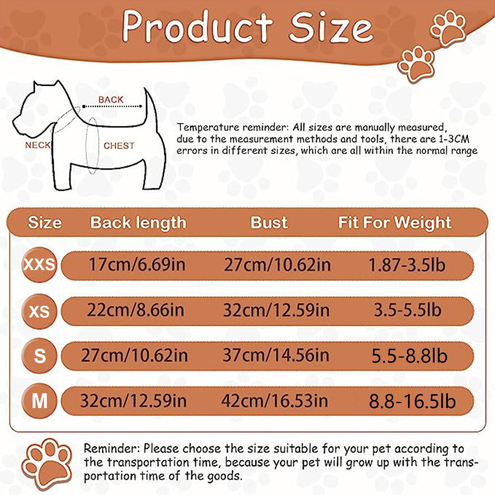 Sebaoyu vestido festivo para fiestas y Navidad, para perros pequeños