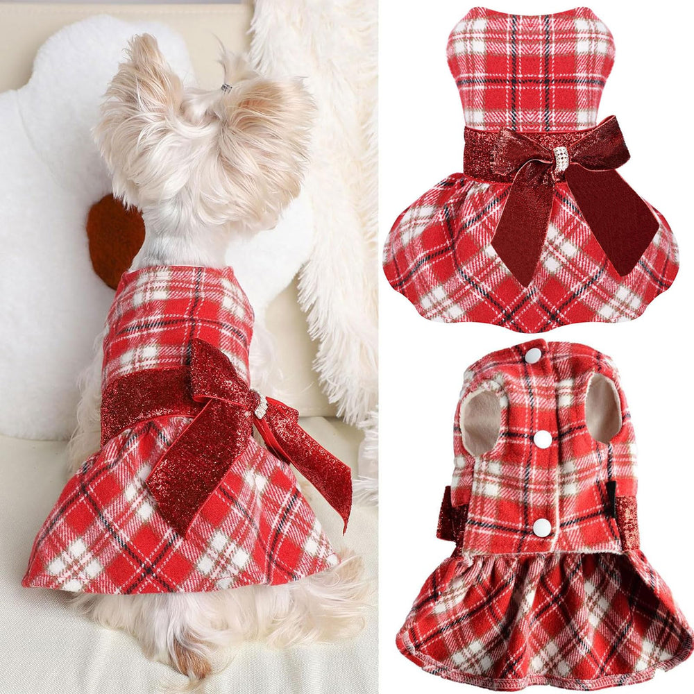 Vestido casual de invierno Sebaoyu para perro, ideal para salir a pasear