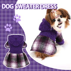 Sebaoyu vestido para perro suave y casual, uso diario.