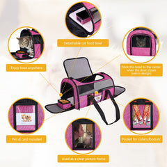 SECLATO transportín gato con funda acolchada lavable para limpieza fácil