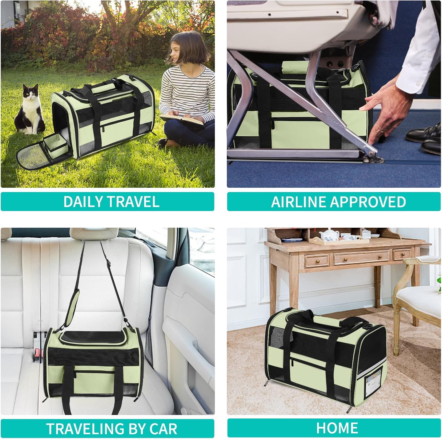 SECLATO transportín plegable para uso diario y almacenamiento práctico