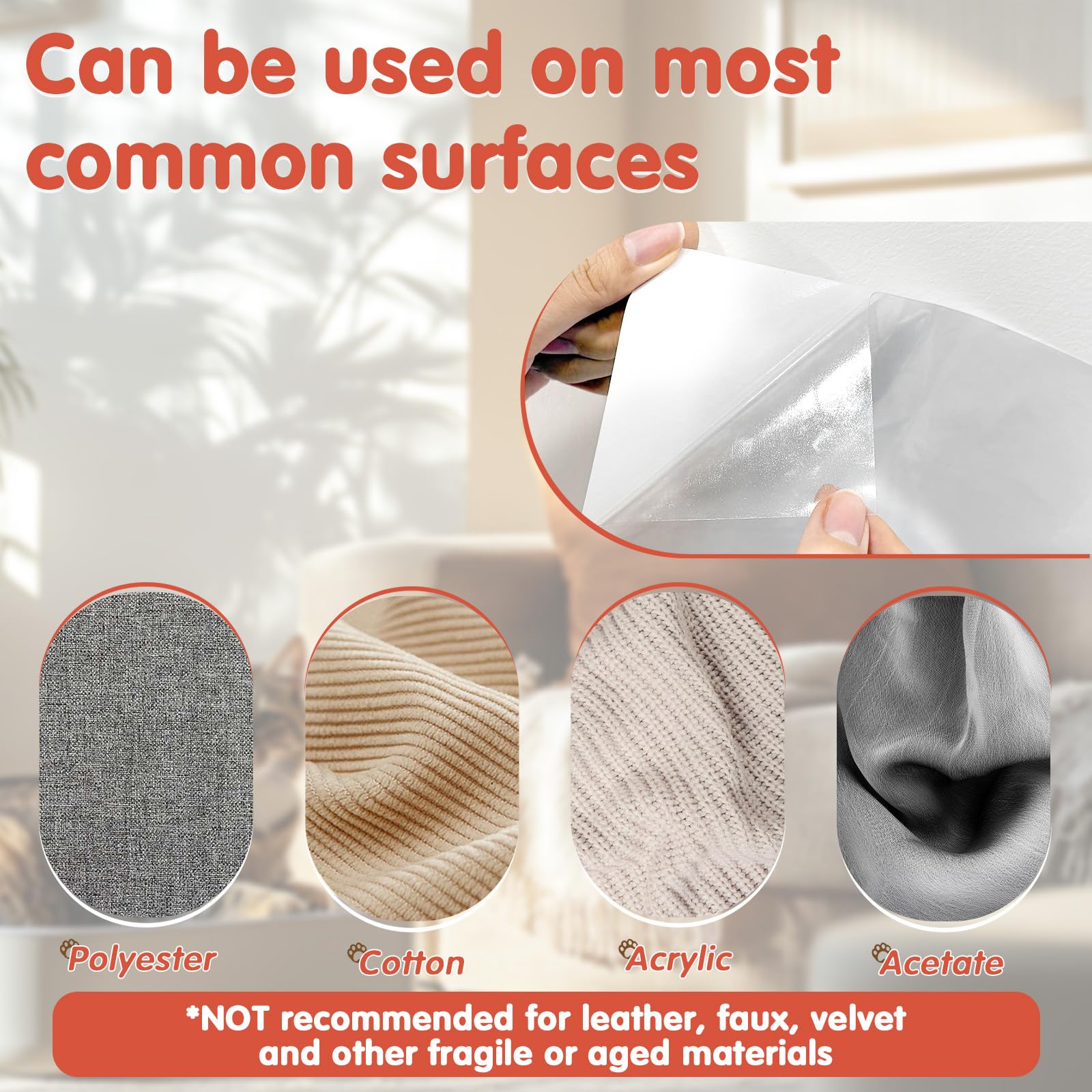 Deterrente adhesivo de Secopad sin dañar muebles