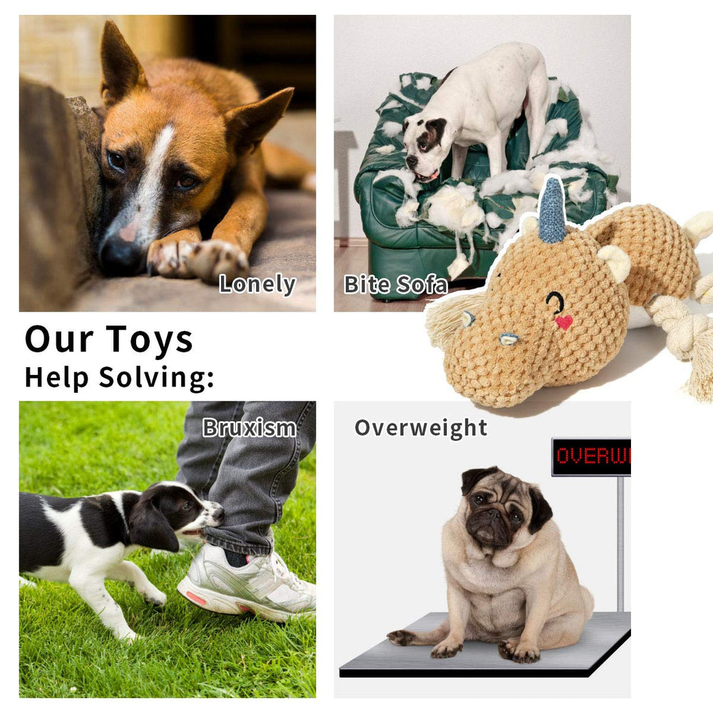 Sedioso juguete para perro con sonido, estimula juego interactivo.