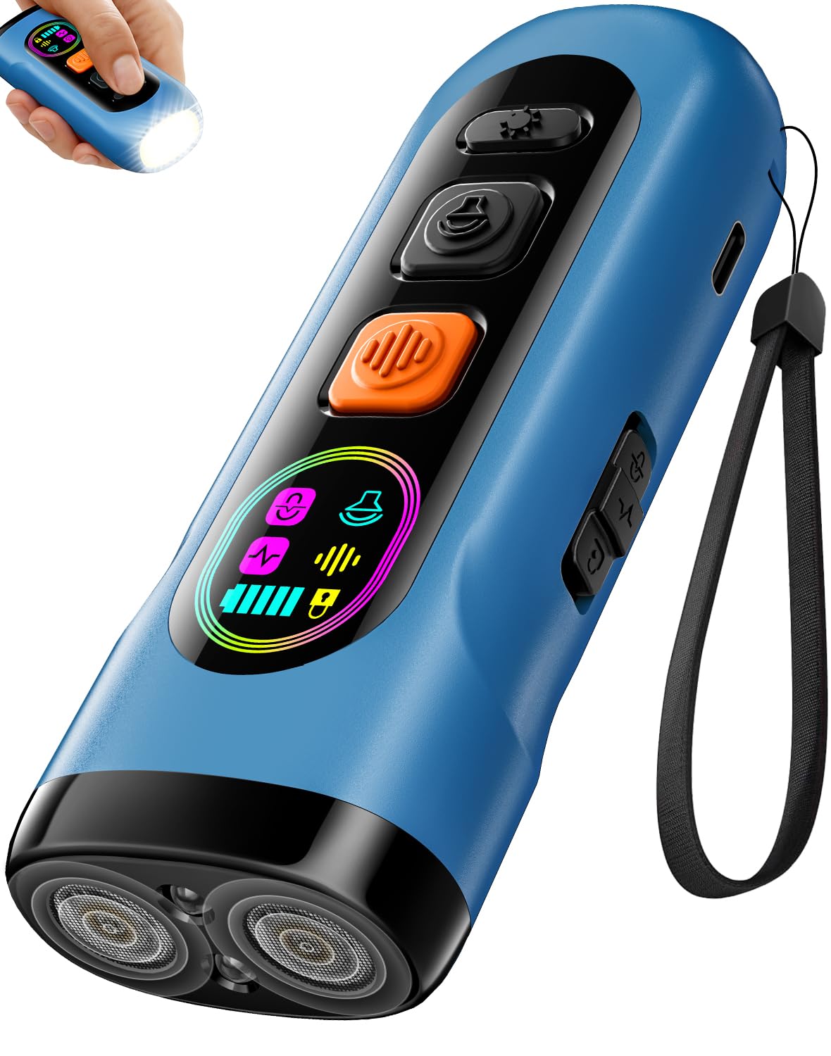 SEDULAN disuasor de ladridos con LED para entrenamiento nocturno seguro.