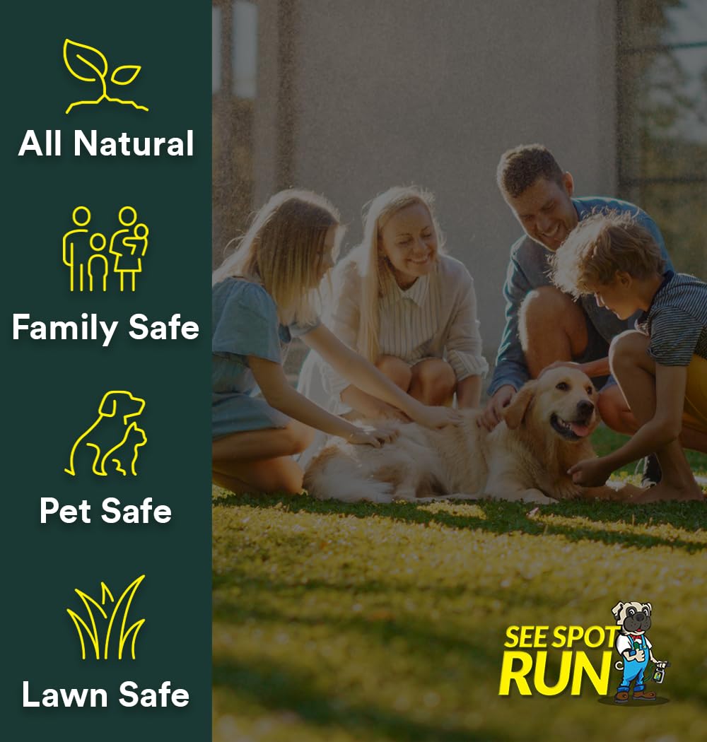 See Spot Run seguro para mascotas y niños, ideal para espacios exteriores activos.