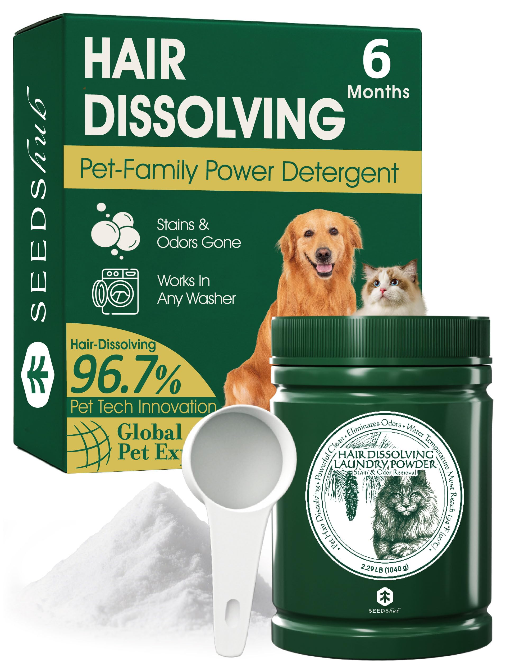 Seedshub quita-pelo para lavandería elimina pelos de mascotas de la ropa.
