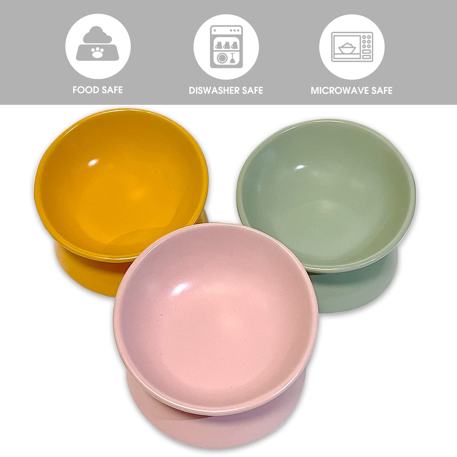 Seemypet tazón gato cerámico saludable para mascotas