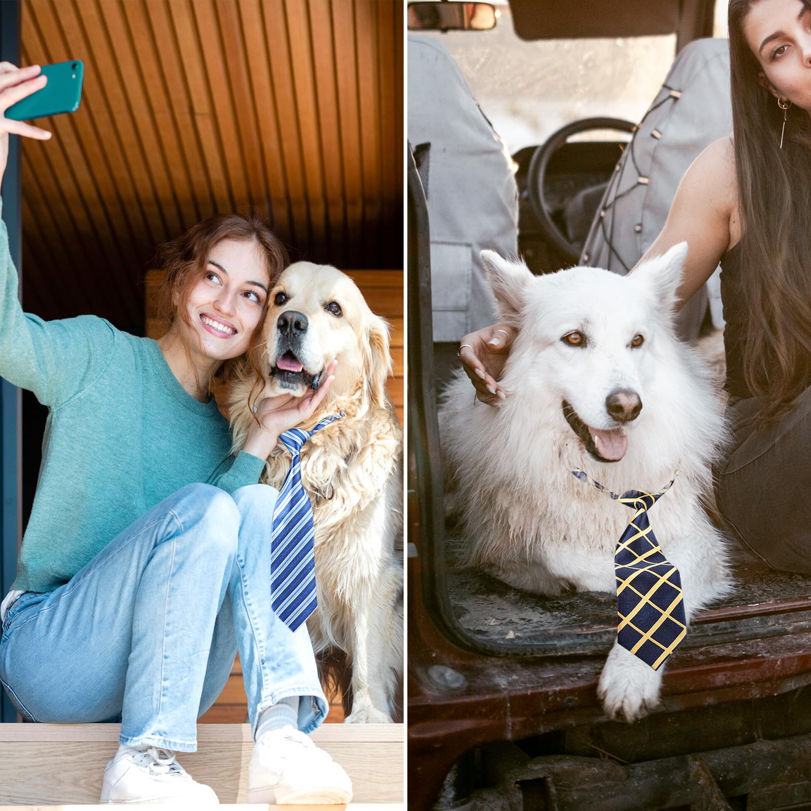 Segarty conjunto de 50 corbatines para perros medianos y grandes.