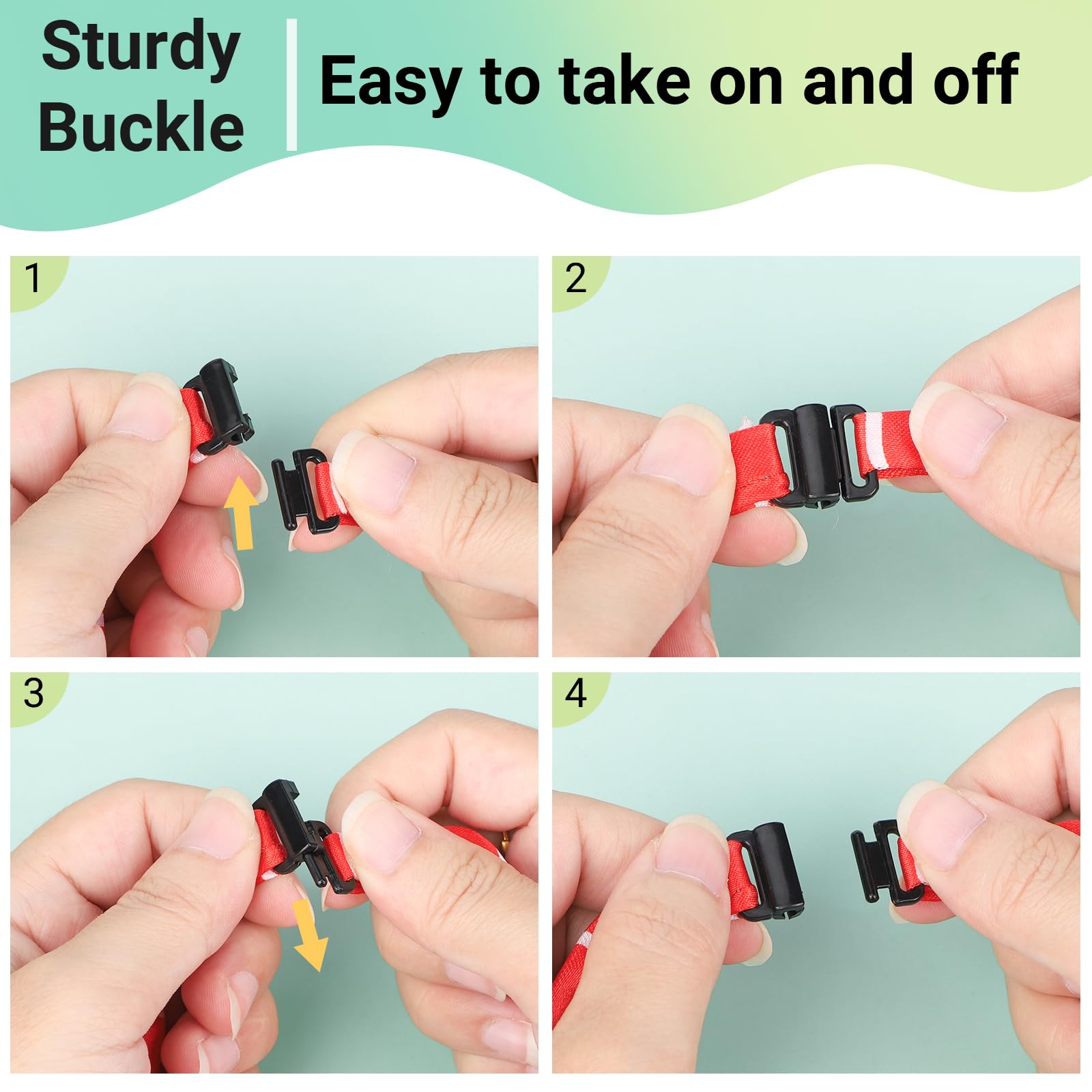 Segarty Lazos para perros: material suave tipo seda, ideal para uso prolongado.