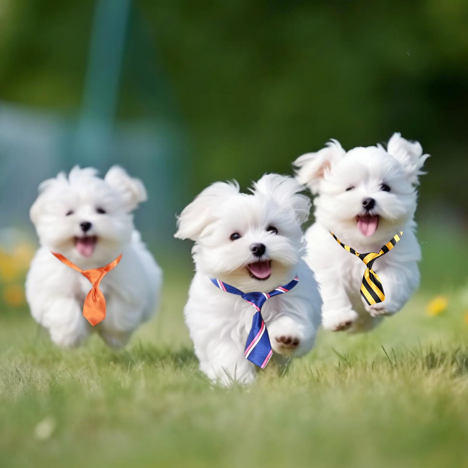 Segarty lazo para perro pequeño en tono festivo, ideal para fiestas.