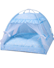 SEIMMIE Cama Princesa para Gatos con cobertura floral, refugio cómodo en casa