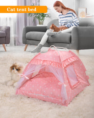 SEIMMIE Gato Princesa: interior espacioso para jugar y descansar.