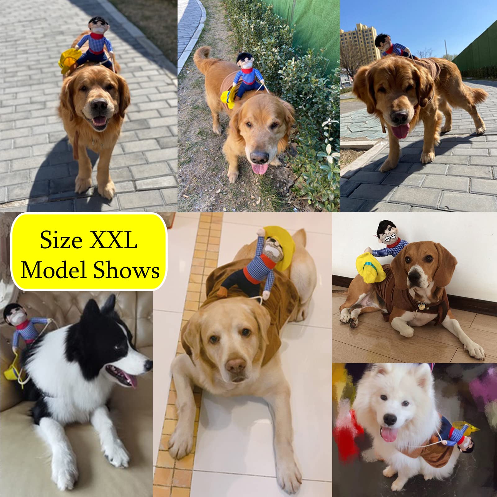 SEIS disfraz-perro XXL, adecuado para razas grandes.