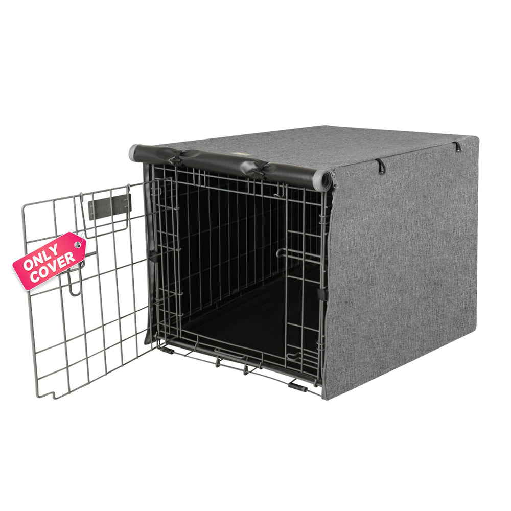 Seiyierr cobertura jaula perro 30 pulgadas frente y lateral para privacidad y comodidad.