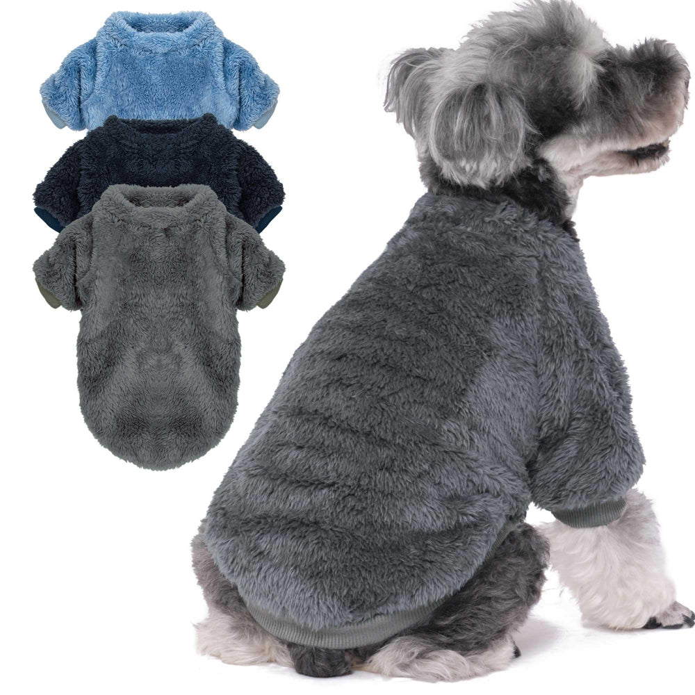 SEKUMDAN suéter para perro pequeño en gris, cómodo y cálido