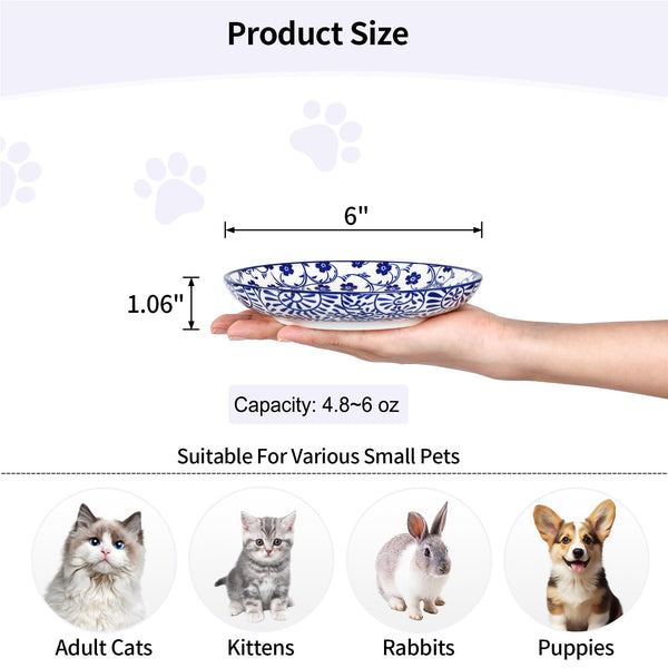 Selamica tazones para gatos, primer plano, base estable para evitar vuelcos.