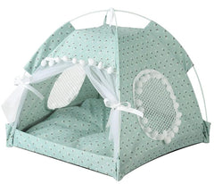 Casa para perro Selena con malla ventilada para uso interior y exterior