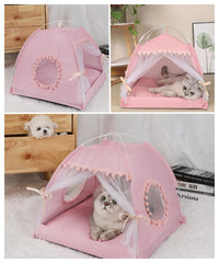 Hogar Selena para mascotas con uso interior y exterior y malla.