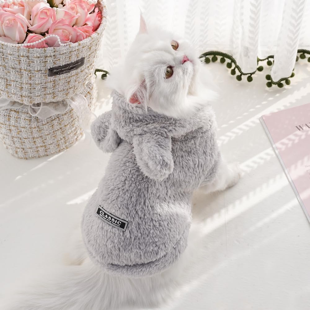 Selena hoodie para mascota con capucha, mantiene caliente al compañero.