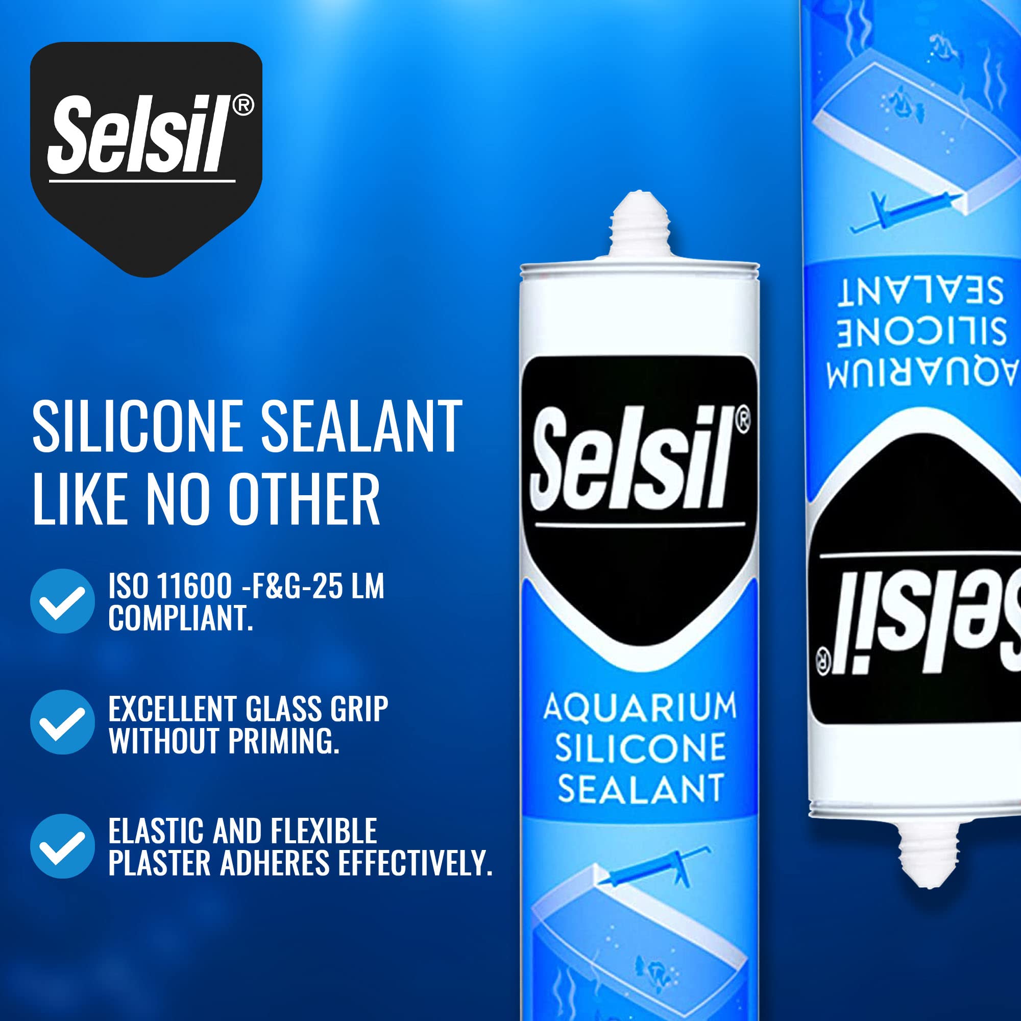 SELSIL silicona de alta elasticidad para acuarios y cerámica