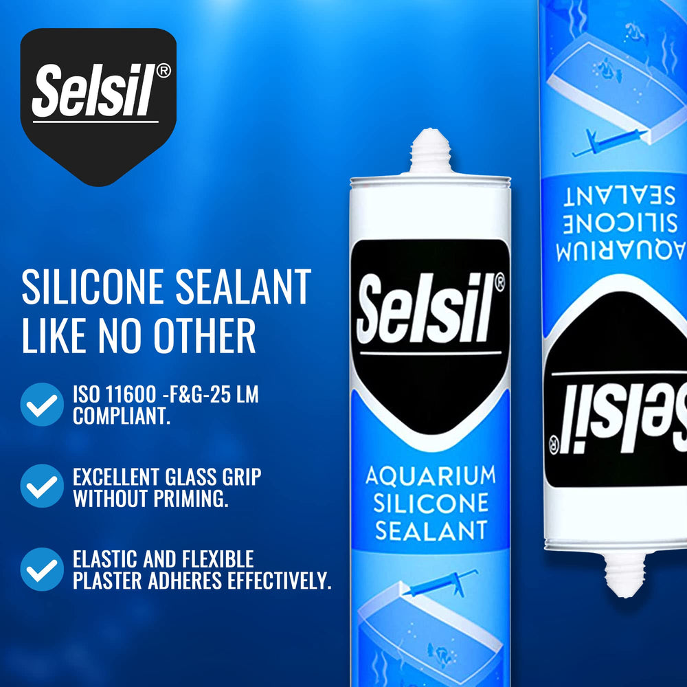 SELSIL silicona de alta elasticidad para acuarios y cerámica