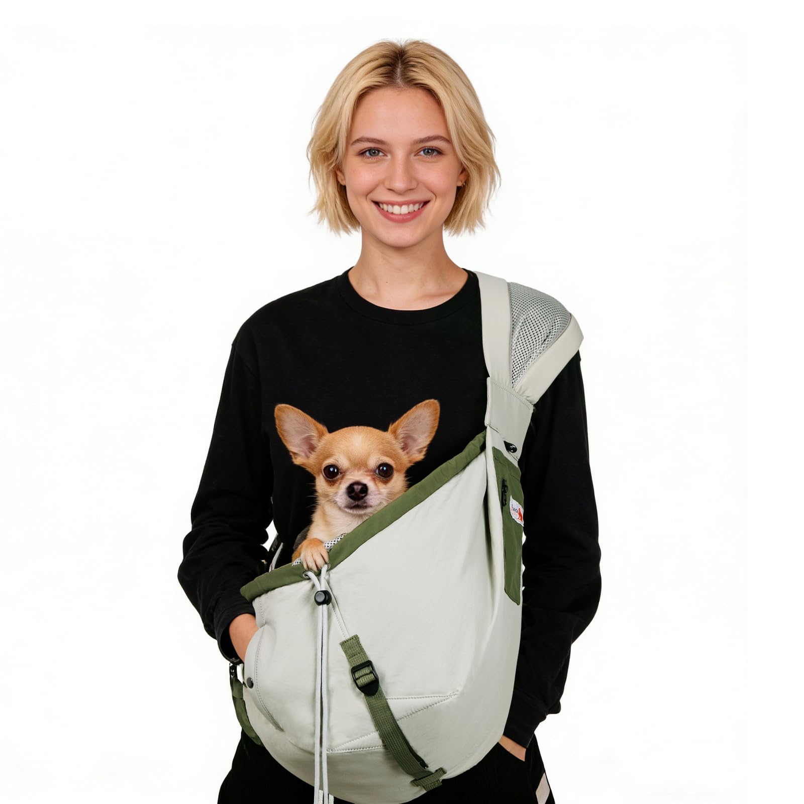 SENIOR BUDDAY sling, diseño ligero, ideal para viajes y paseos sin esfuerzo.