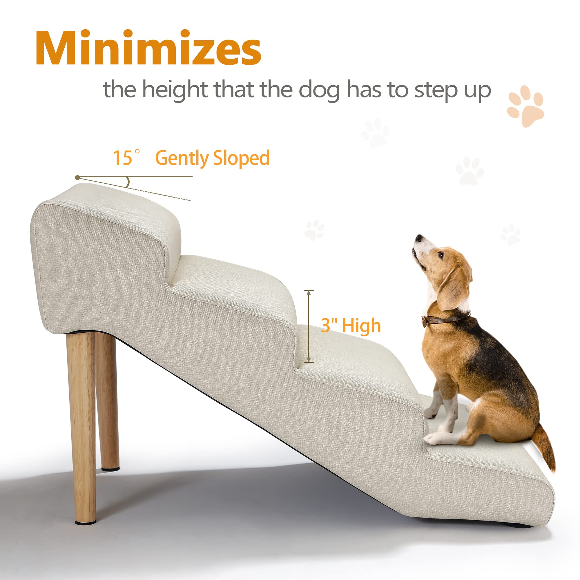 Escalera Senneny para perro de hasta 150 libras con soporte estable.