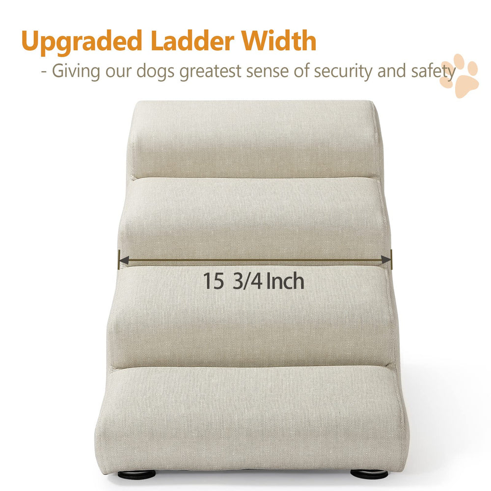 Escalera Senneny con cuero sintético impermeable, fácil de limpiar.