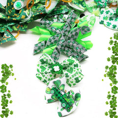 Lazo Senniea flor conjunto, ideal para sesiones en día festivo con varias mascotas.