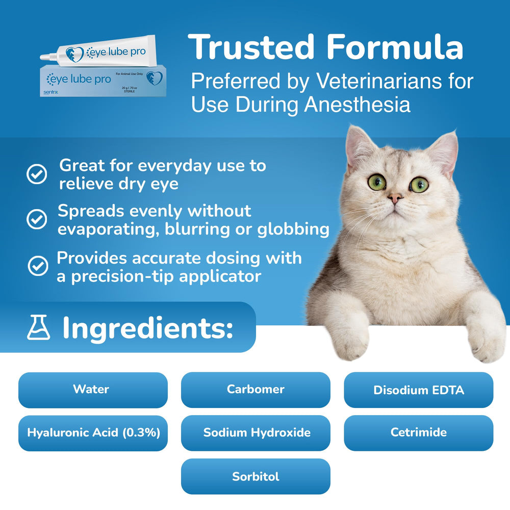 Sentrx Eye Lube Pro caballo, cuidado ocular para animales grandes.