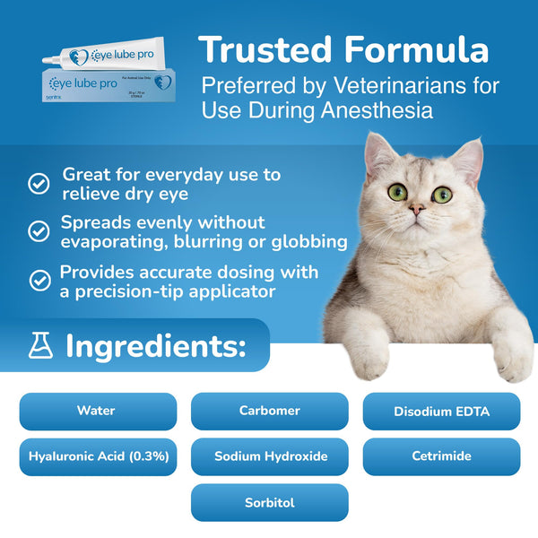 Sentrx Eye Lube Pro caballo, cuidado ocular para animales grandes.
