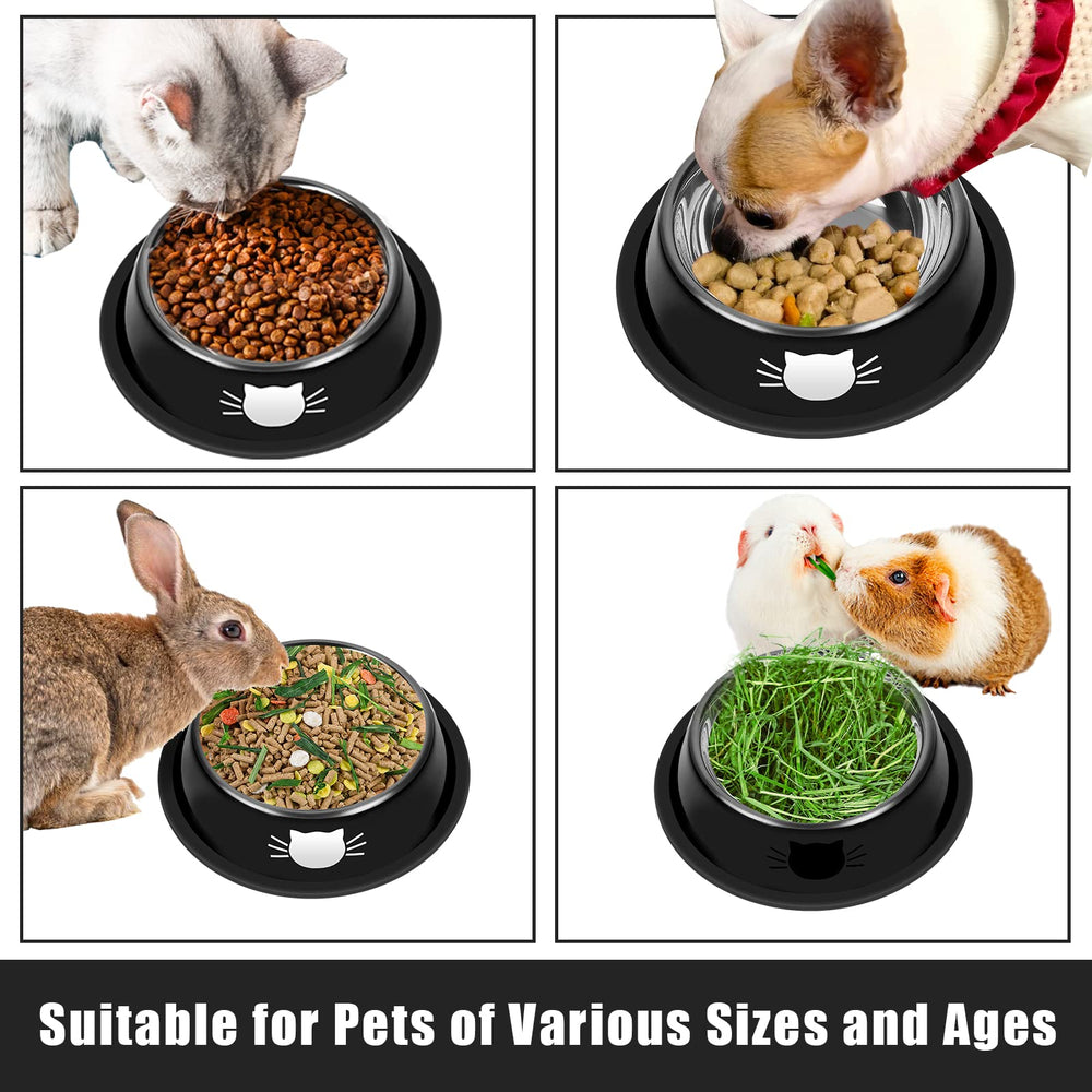 Diseño ancho y poco profundo facilita el acceso a la comida para gatos pequeños.