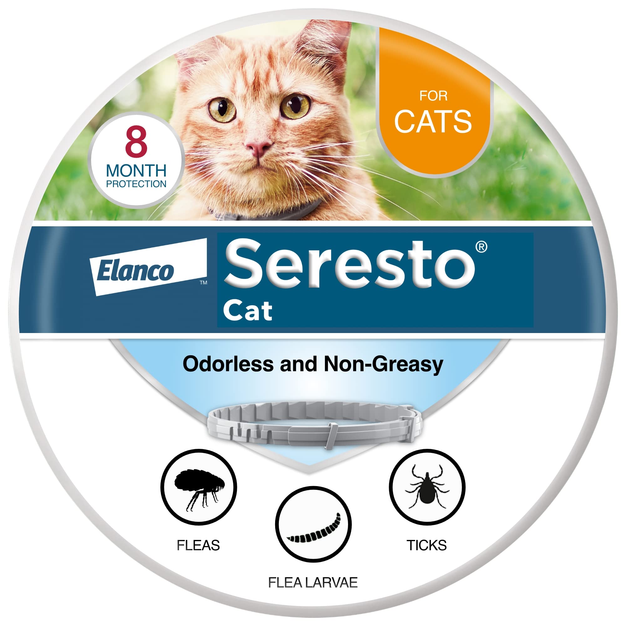 Seresto para gatos: collar que combate pulgas y garrapatas sin mordidas.
