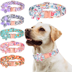 Serijoars collar floral con flor de cristal desmontable para un toque elegante
