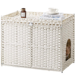 SETVSON mueble frontal muestra la caja de arena oculta con estilo bohemio