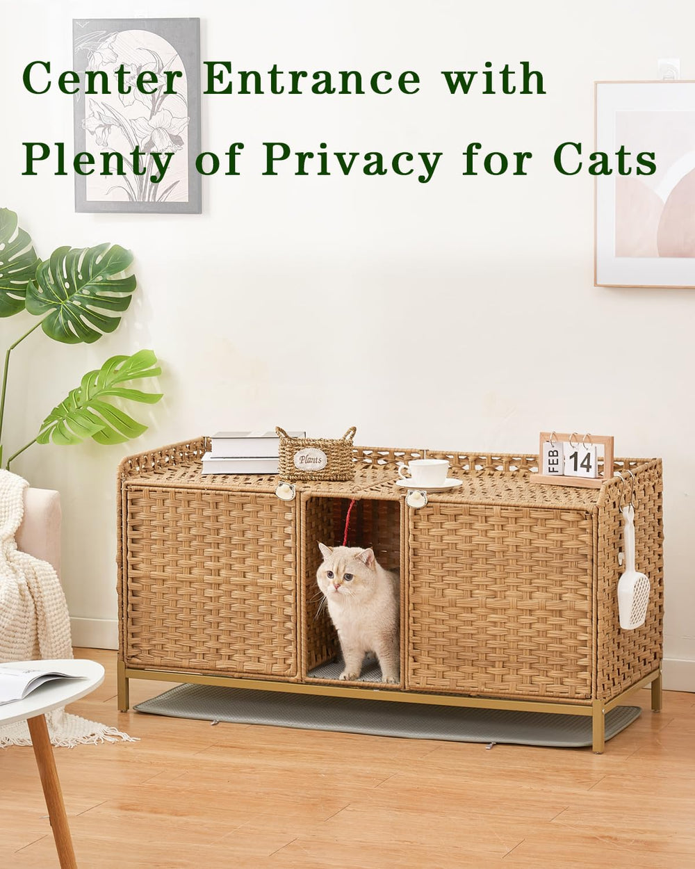 SETVSON montaje rápido y diseño natural para el arenero.