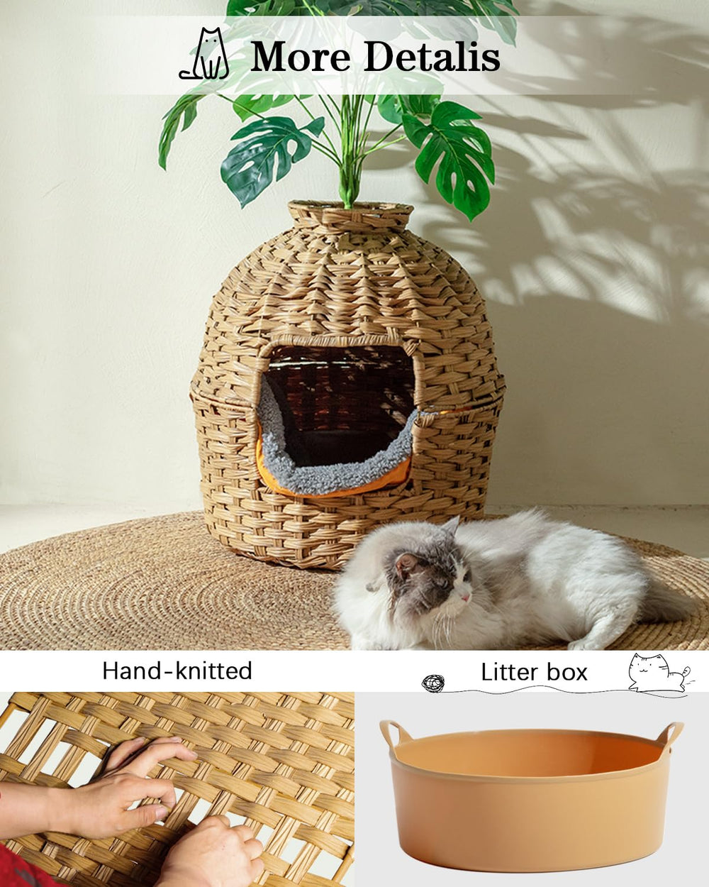 SETVSON piedras-reales-decorativas: añade textura natural al soporte de la caja.