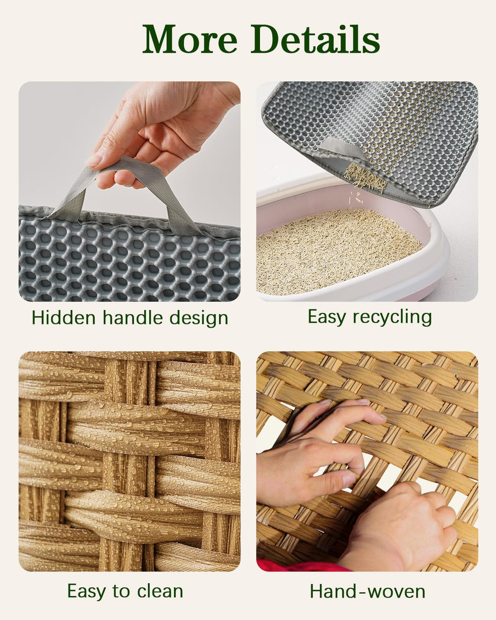 SETVSON puertas-dobles-acceso: acceso sencillo para limpiar y rellenar la caja.