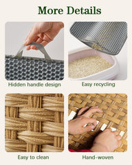 SETVSON puertas-dobles-acceso: acceso sencillo para limpiar y rellenar la caja.