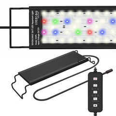 SEVENCONST Luz acuario 24-7 modo, iluminación continua para peces tranquilos y plantas saludables.